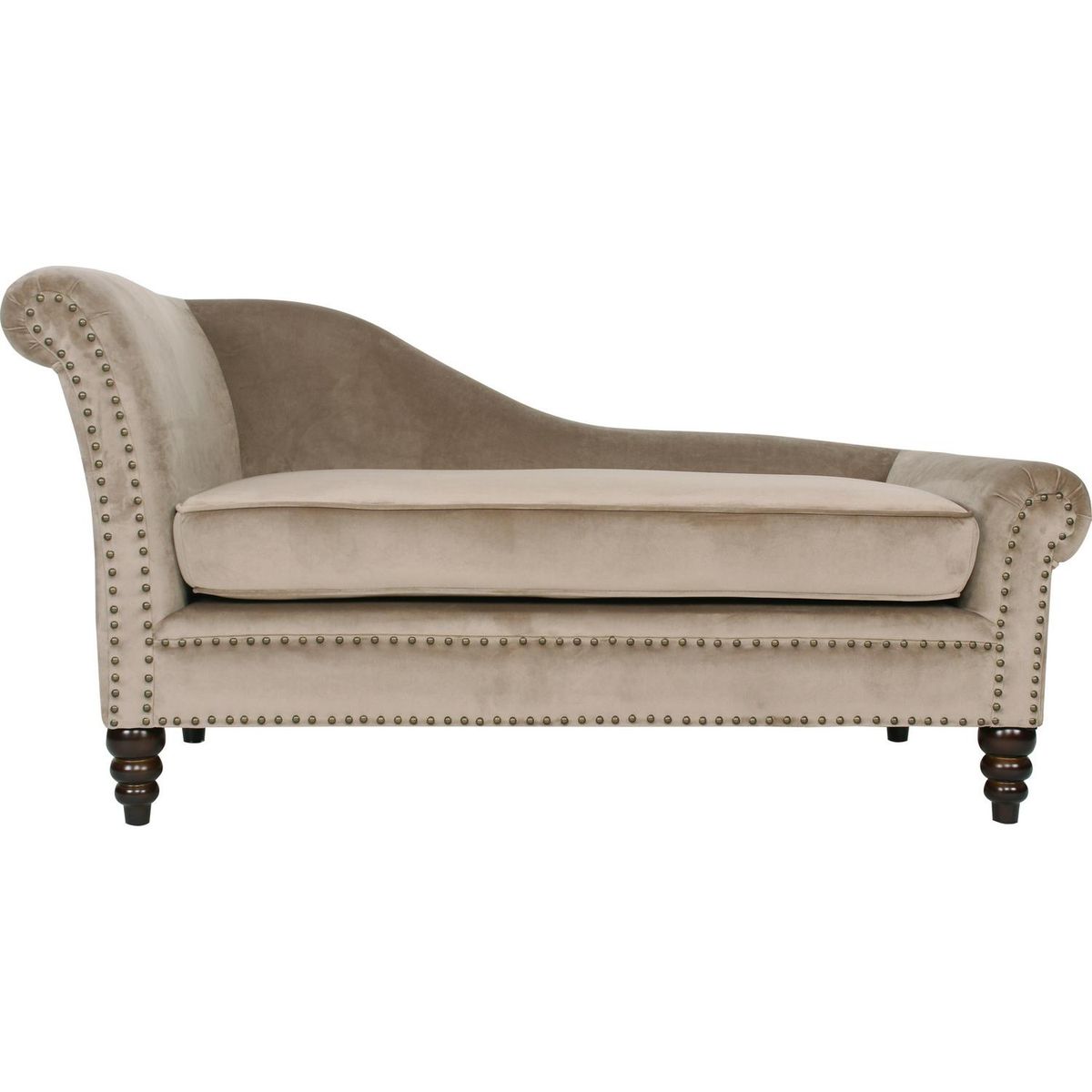 VEKKAHOME - Chaise 1 cuerpo DUA 76x74x149 cm Café