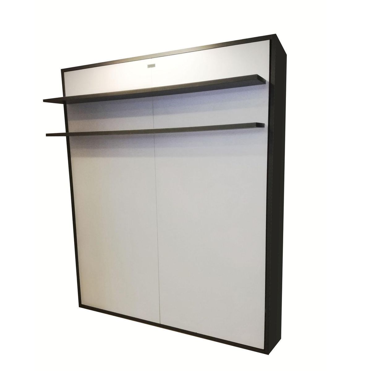 MOSPACE - Cama Abatible 2 plazas Europea Vertical Loft Blanco