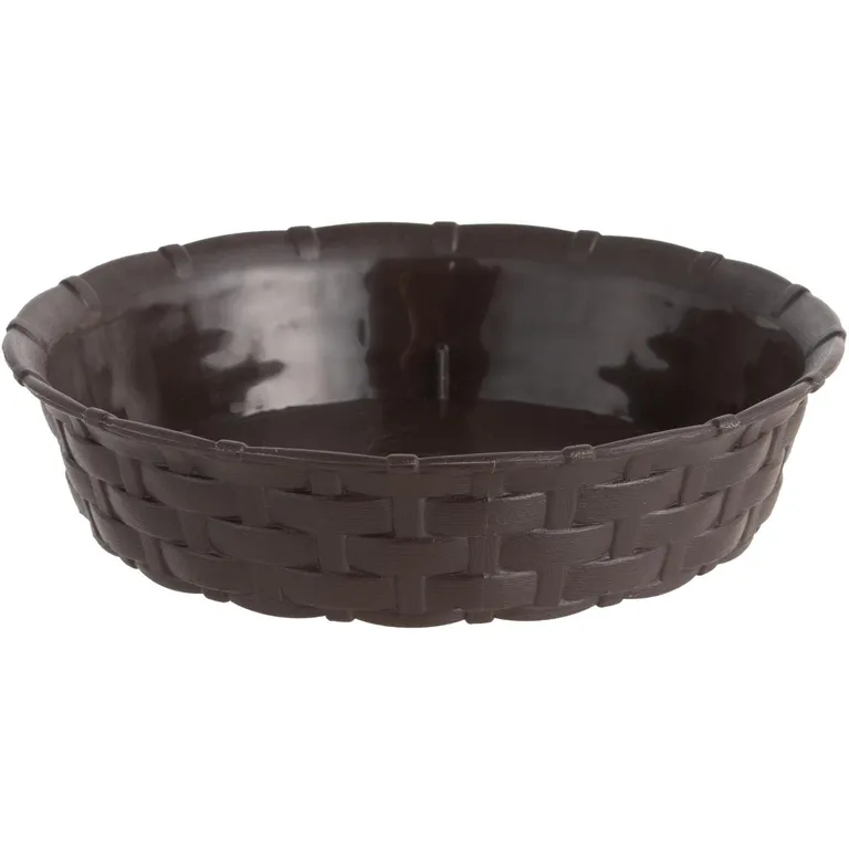 Plato Redondo Macetero Ratán 18 Cm Jardín Hogar