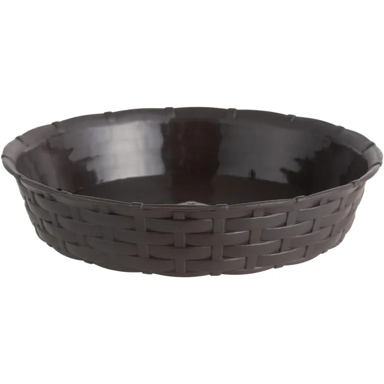 Plato Redondo Para Macetero Ratan 25 Cm Jardín