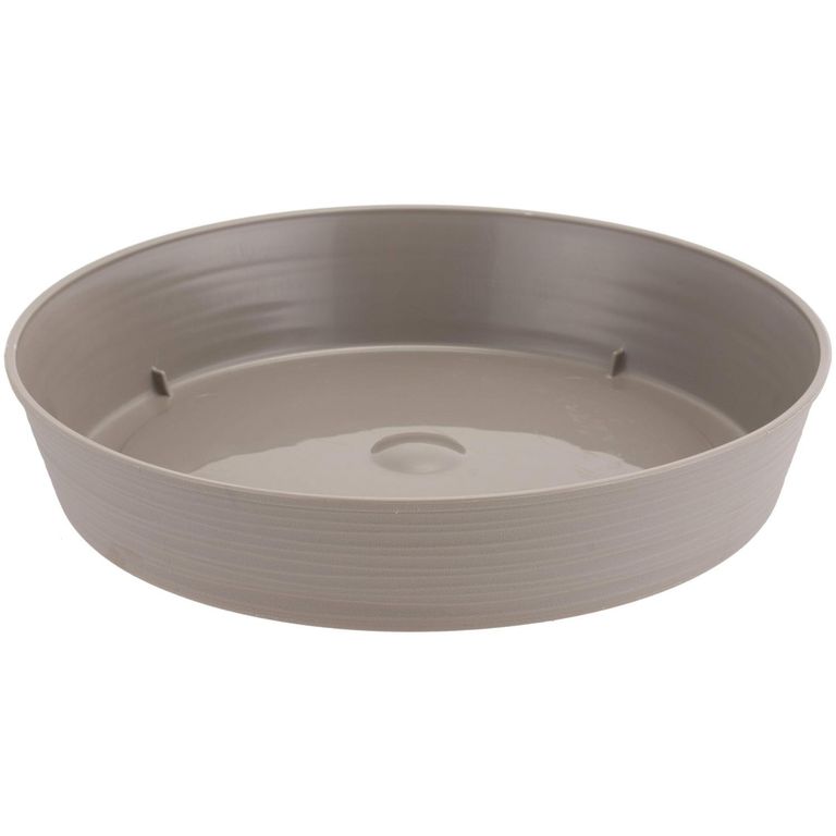 Plato Redondo Para Macetero 33 Cm Textura Piedra