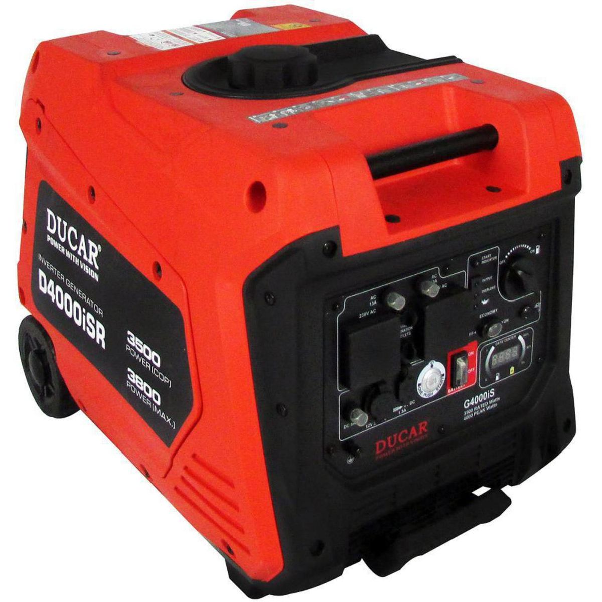 DUCAR - Generador Eléctrico a Gasolina Partida Eléctrica 4000 W 7 l