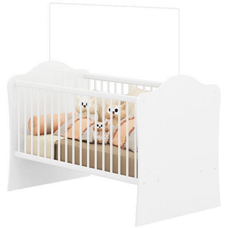 KIDSCOOL - Cuna 134x78.5x91.5 cm blanca