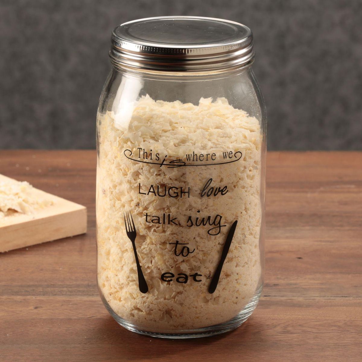 JUST HOME COLLECTION - Frasco con Frases Vidrio 1400 ml