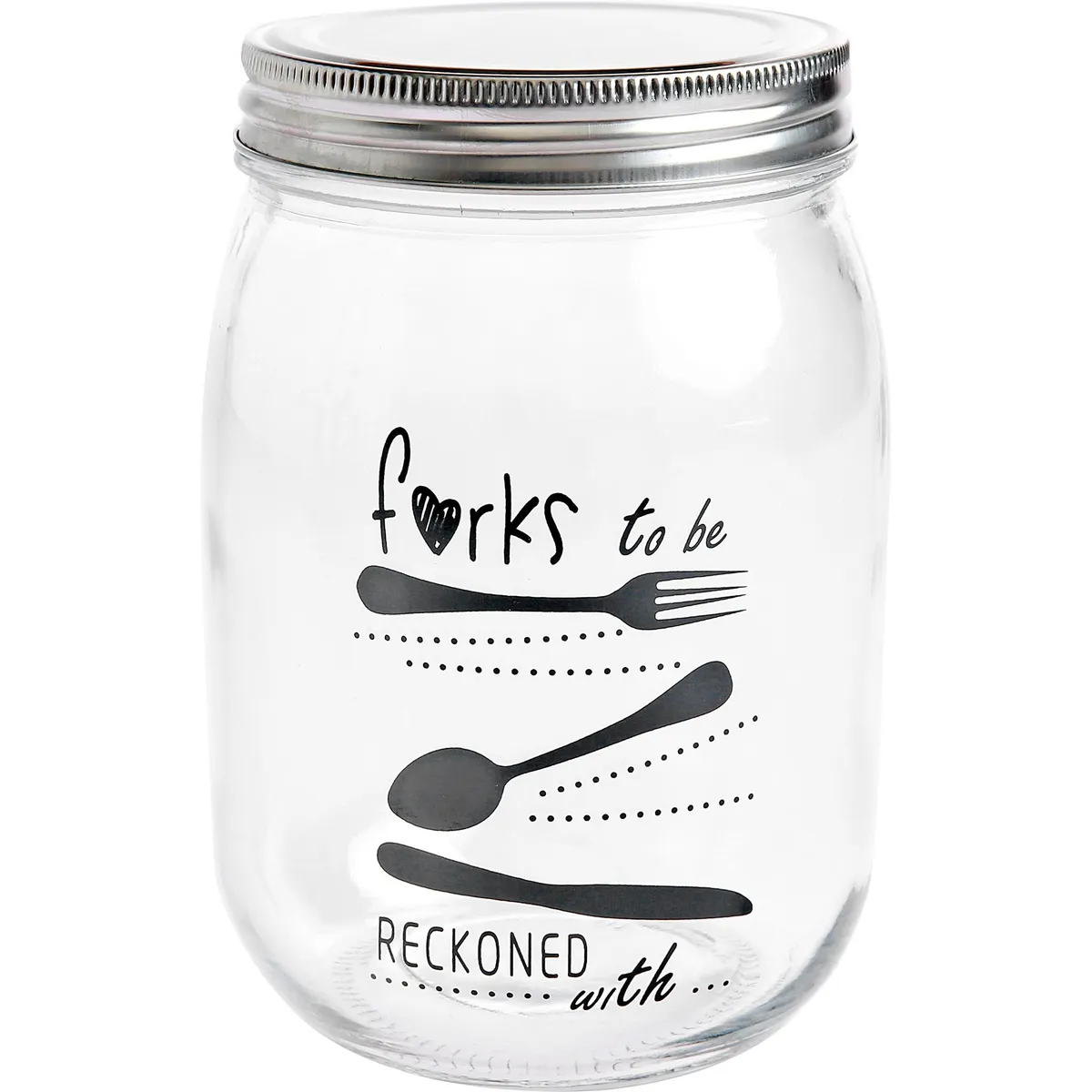JUST HOME COLLECTION - Frasco con Frases Vidrio 1000 ml