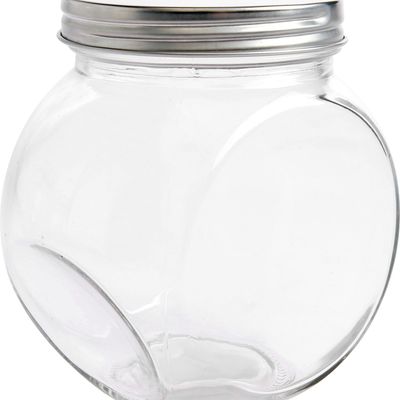 Imagen 2 del producto Frasco Redondo con Tapa Silver Vidrio 660 ml