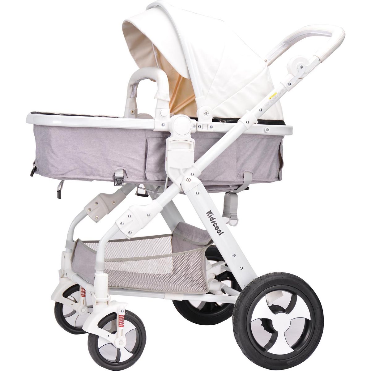 KIDSCOOL - Coche cuna 6 posiciones 808 blanco