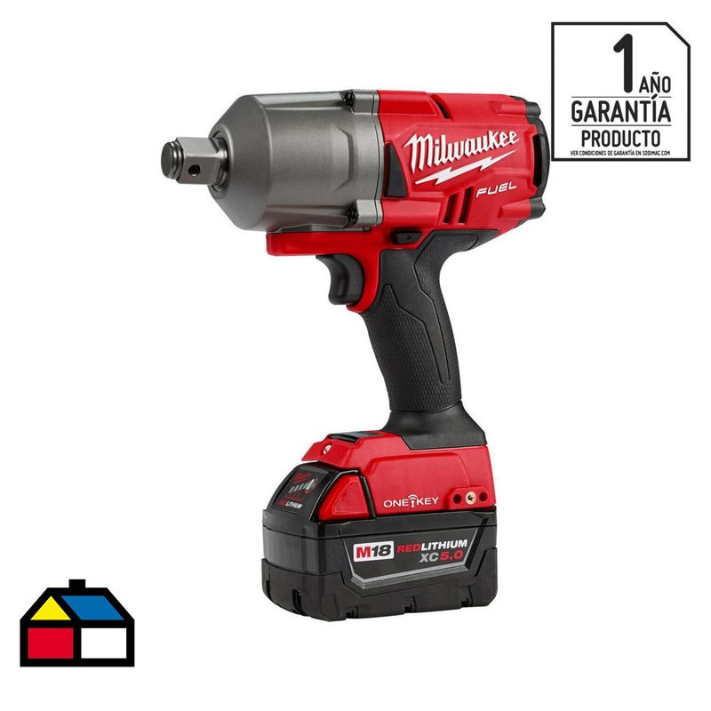 MILWAUKEE - Llave de impacto inalámbrica 3/4" 18V + 1 batería