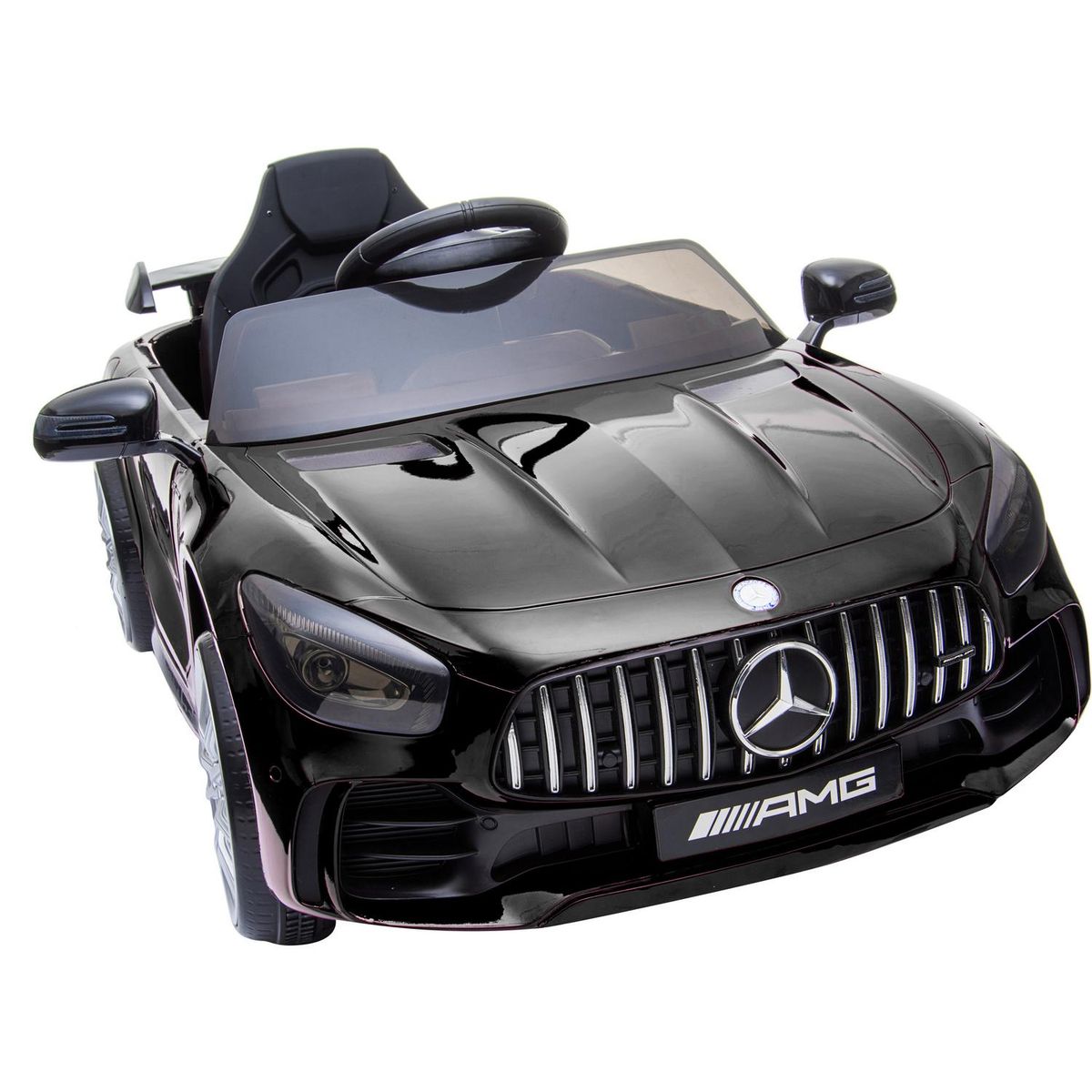 KIDSCOOL - Auto AMG GTR negro batería 12V licencia Mercedes Benz