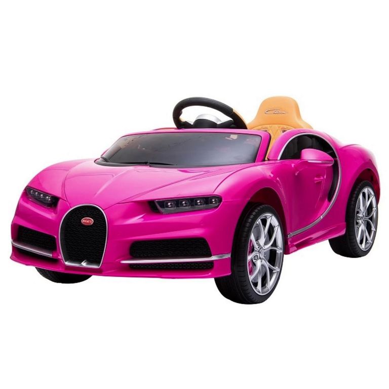 KIDSCOOL Auto Chiron rosado batería 12V licencia Bugatti