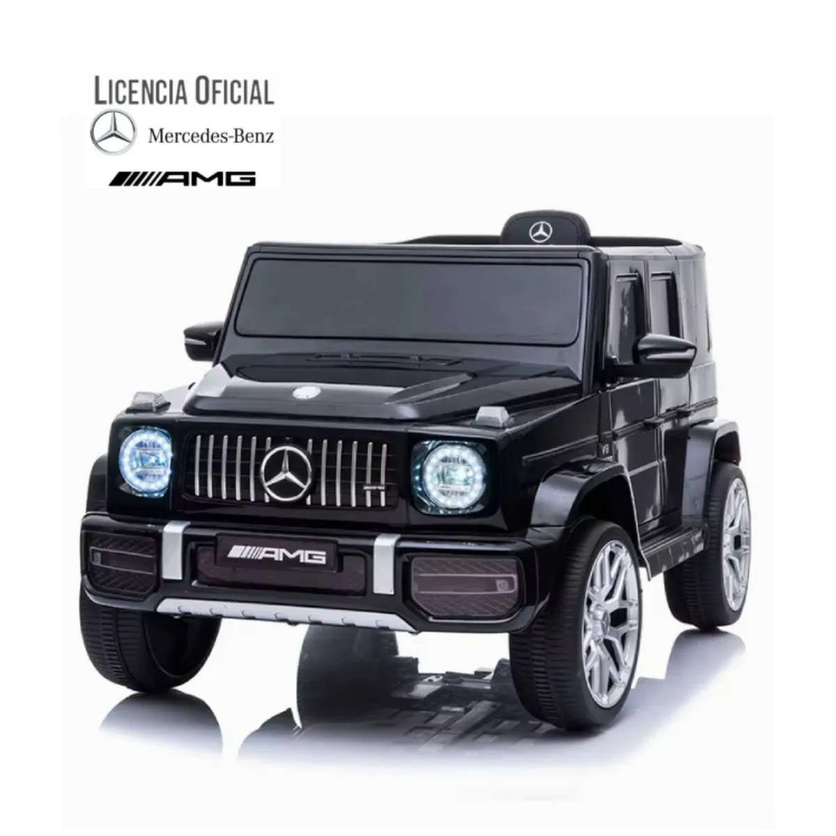 KIDSCOOL - Jeep G63 negro batería 12V licencia Mercedes Benz