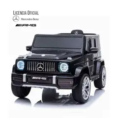 KIDSCOOL - Jeep G63 negro batería 12V licencia Mercedes Benz
