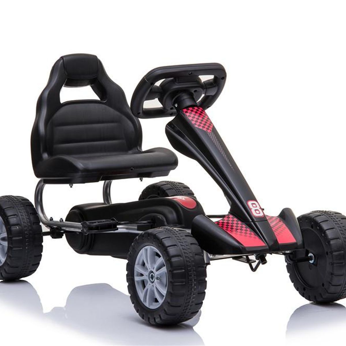 KIDSCOOL - Go Kart Clásico a Pedales Negro Desde 3 años