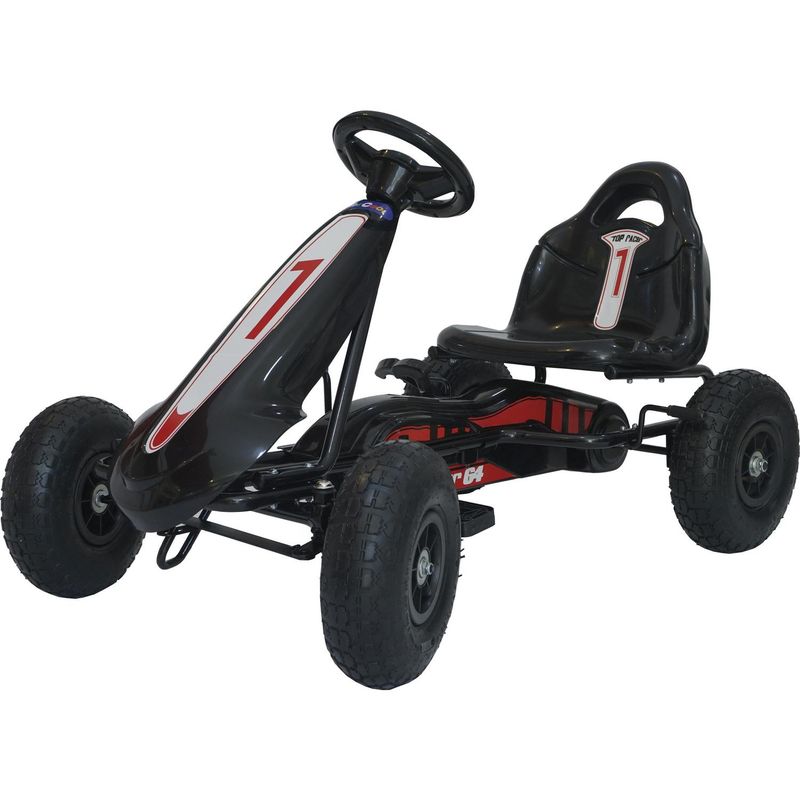 KIDSCOOL - Go Kart a Pedales Negro Desde 3 años