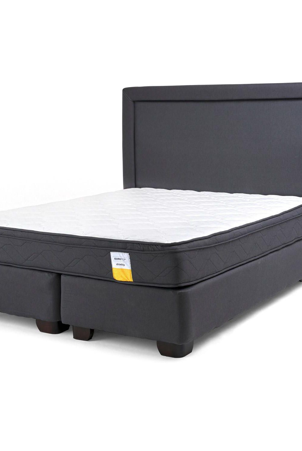 DRIMKIP - Cama Americana Eurotop 2 Plazas BD 150x190 cm + Respaldo