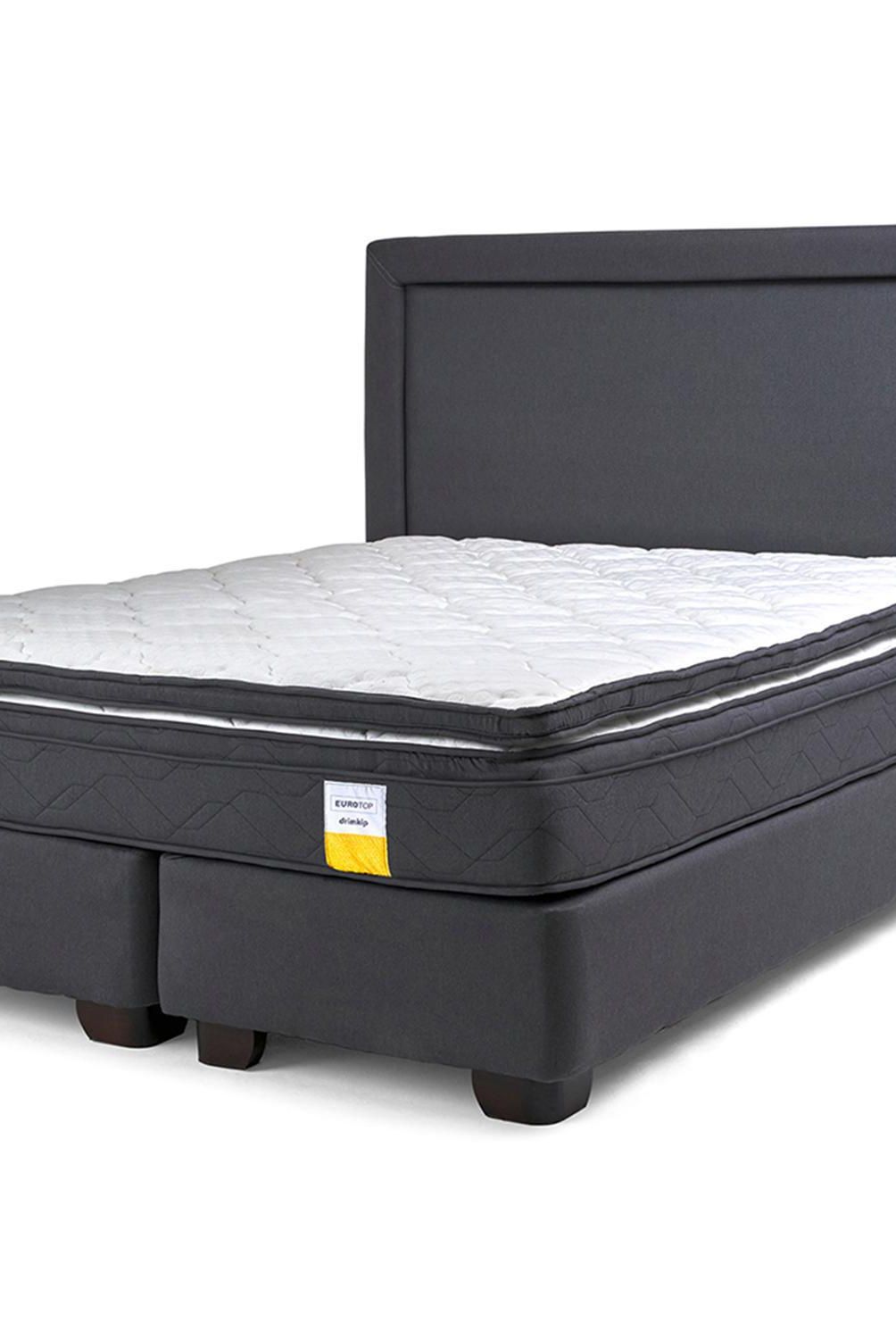 DRIMKIP - Cama Americana Eurotop Súper King BD 200x200 cm + Topper + Respaldo