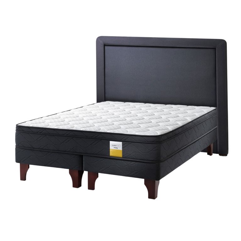 DRIMKIP Cama Europea Eurotop King Bd 180X200 Cm + Respaldo