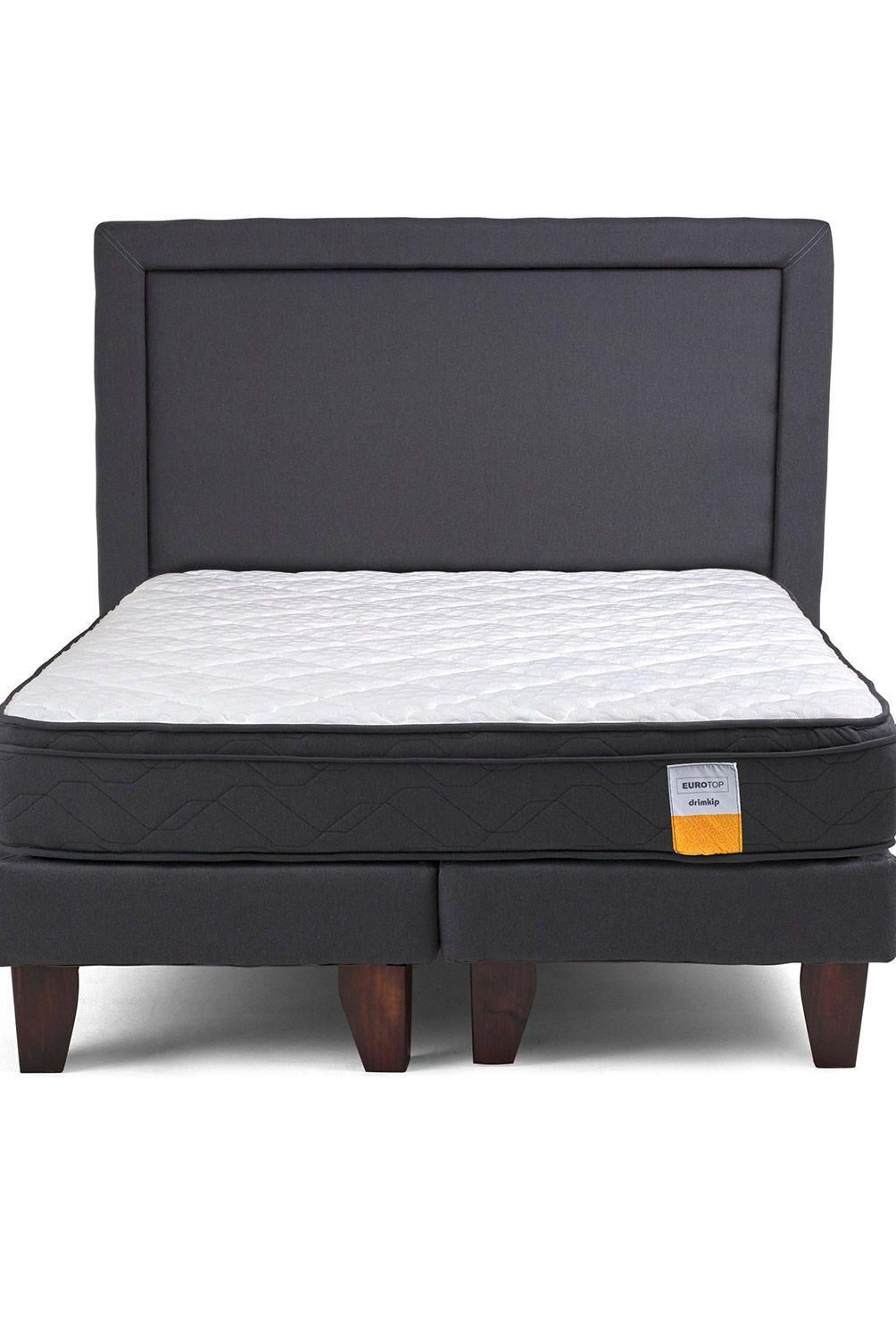 DRIMKIP - Cama Europea Eurotop Súper King BD 200x200 cm + Respaldo
