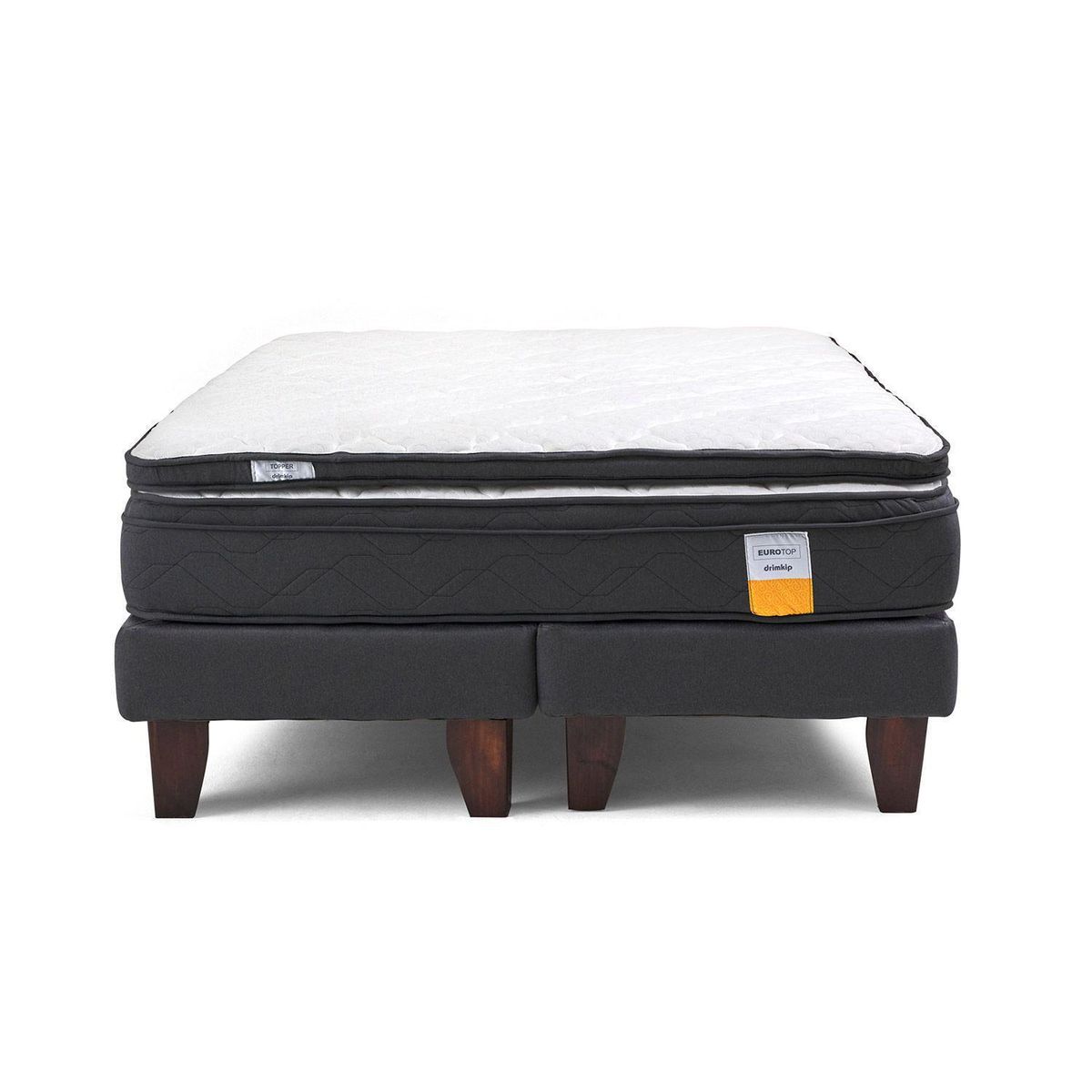 DRIMKIP - Cama Europea Eurotop Full BD 137x190 cm + Topper
