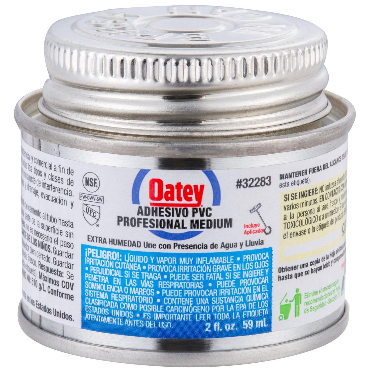 OATEY - Adhesivo PVC 59 ml Humedad Profesional