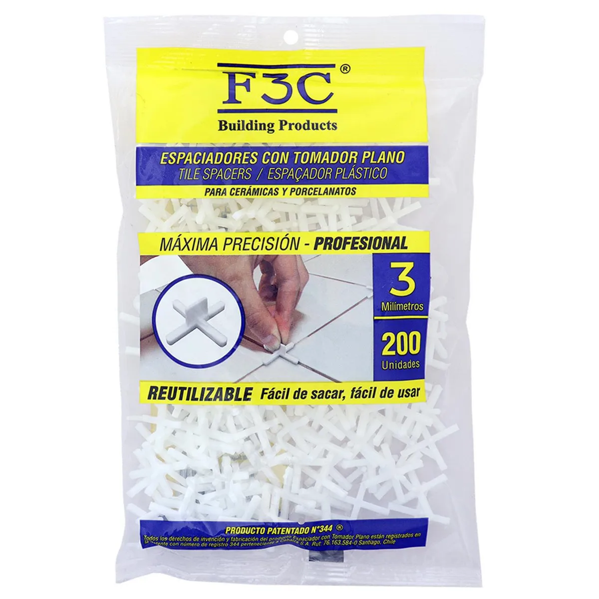 F3C - Espaciador 3 mm con tomador