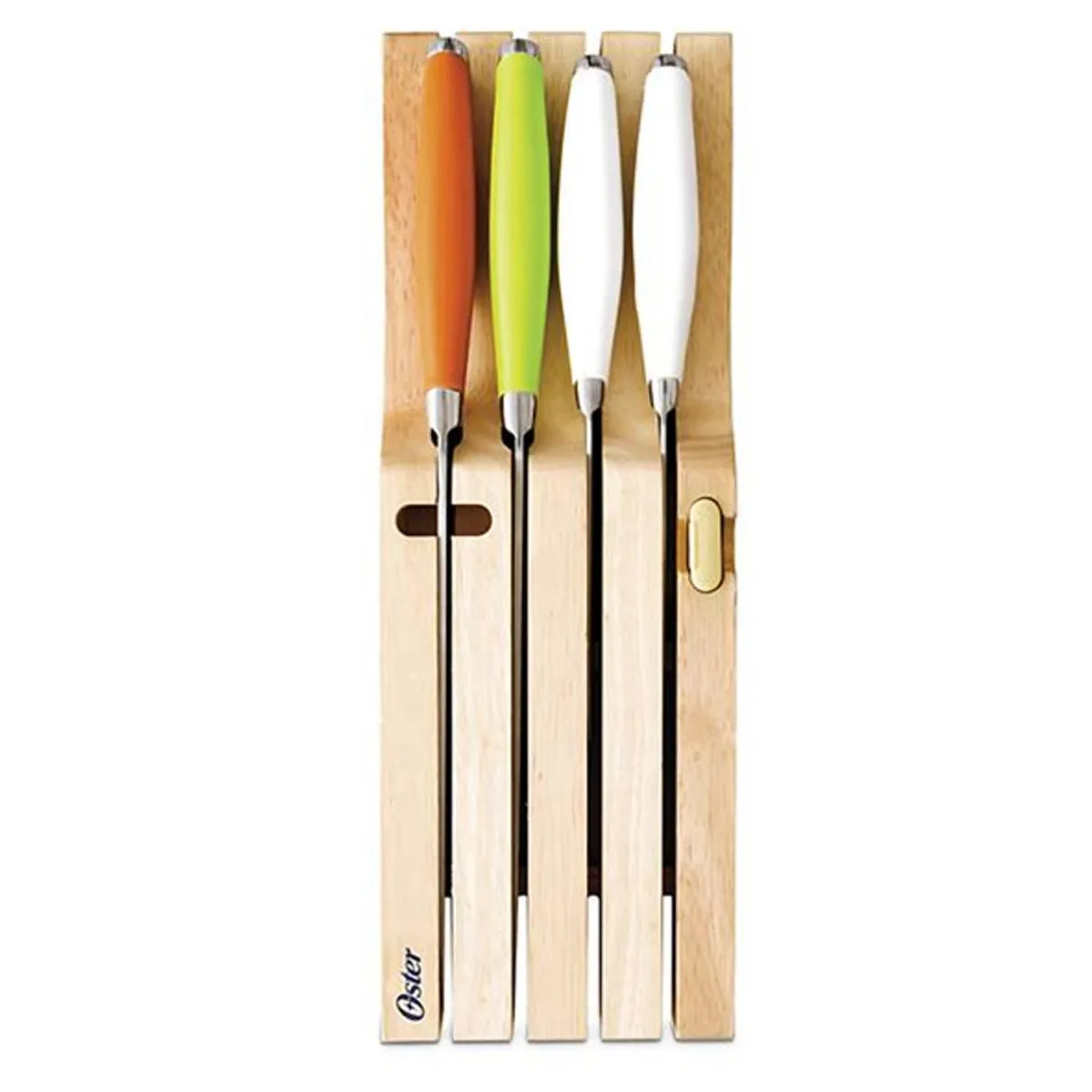 OSTER - Set cuchillos acero forjado 6pzas c/mango silicona