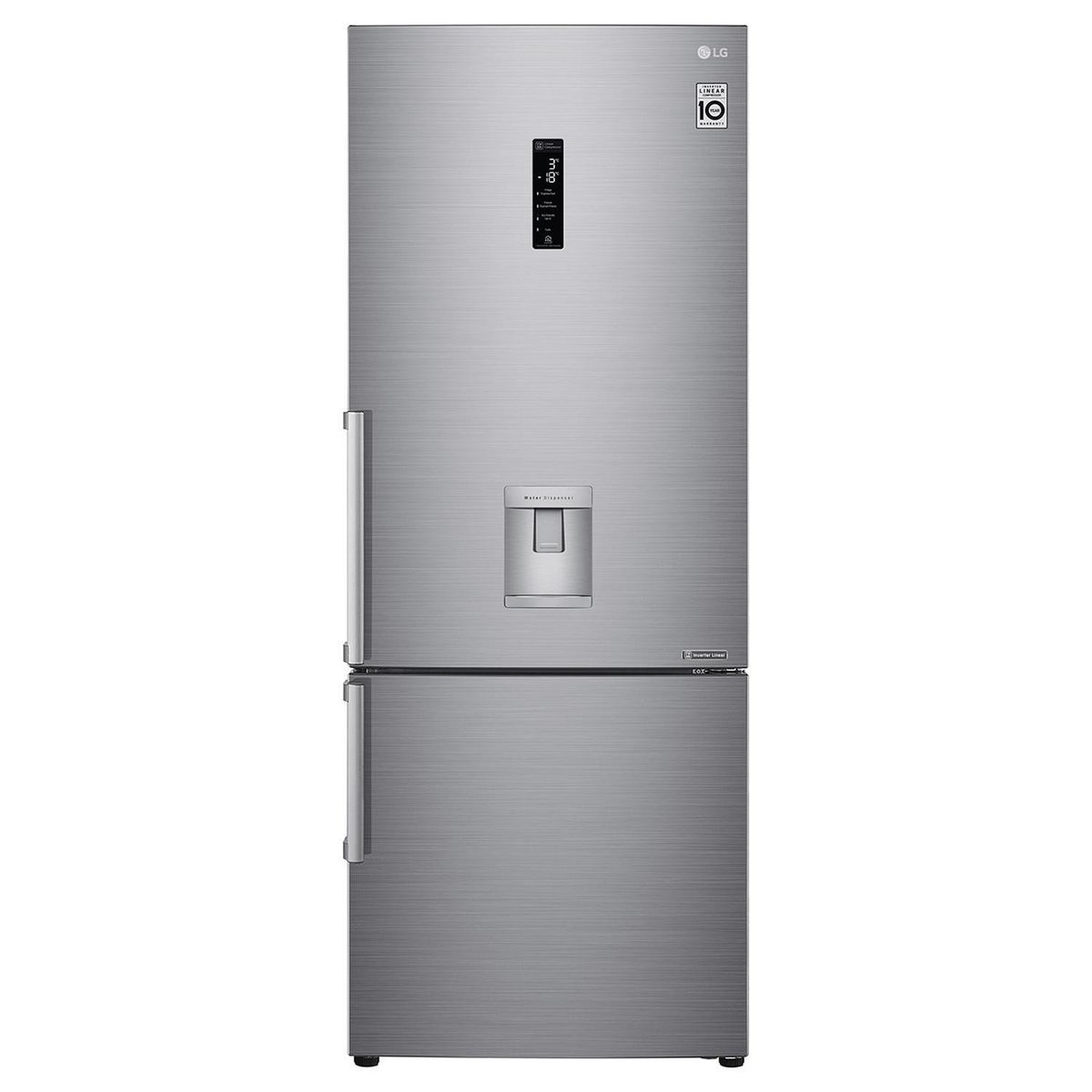 LG - Refrigerador Bottom Freezer No Frost 442 Litros Platinum Silver LB45SGP