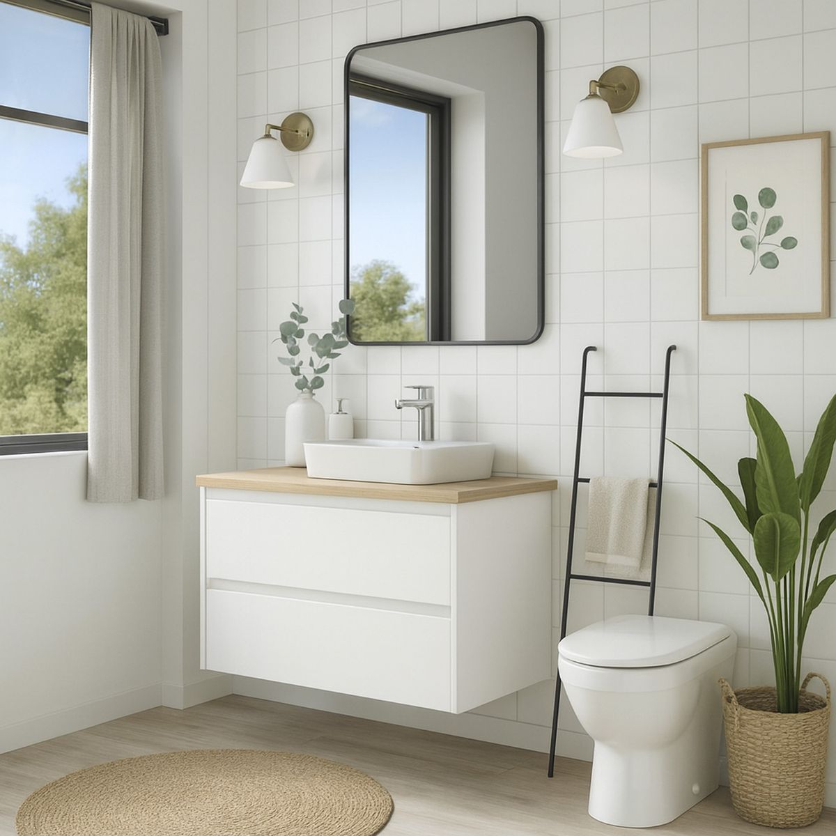 FANALOZA - Monomando para Lavamanos Malibu Cromado