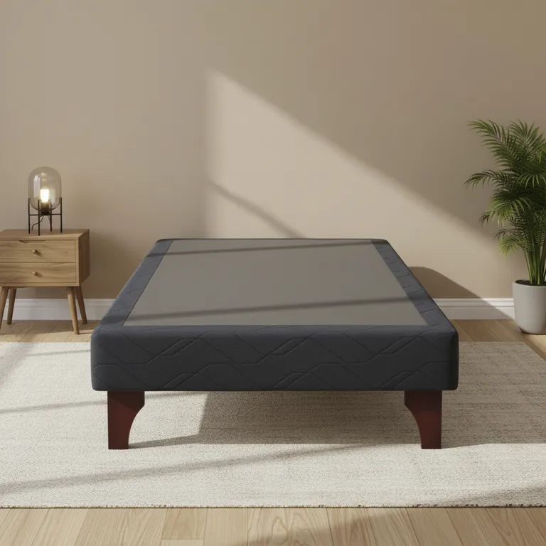 DRIMKIP Base de Cama Europea 1.5 plazas Gris