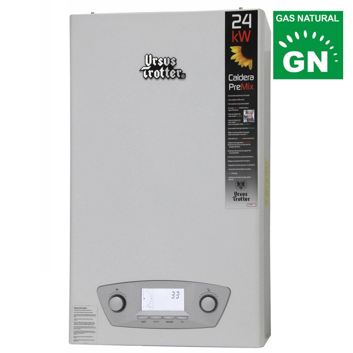 URSUS TROTTER - Caldera de Condensación Gas Natural 13 Litros 2300 W de Muro