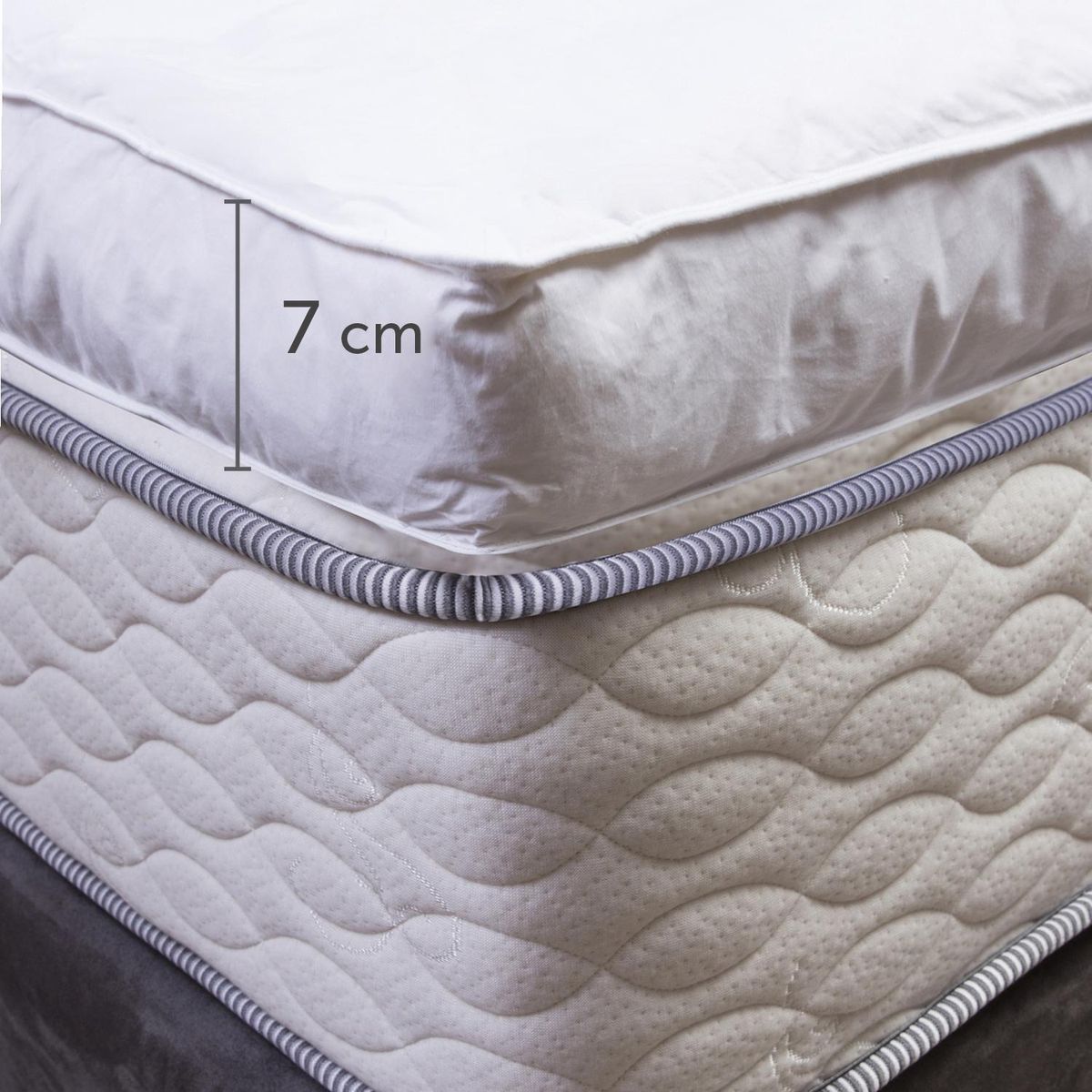 CANNON - Cubrecolchón Pluma 1.5 plazas Blanco