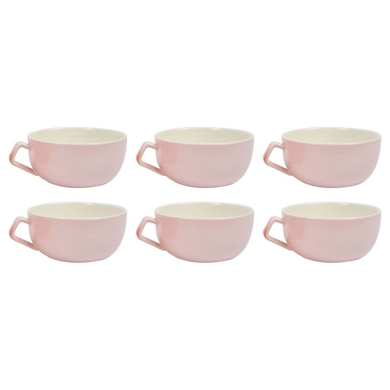 DECO EXPRESS - Set 6 mugs 260 cc rosado
