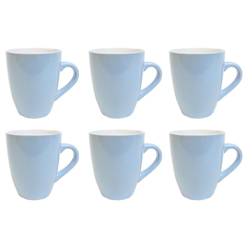 DECO EXPRESS - Set 6 mugs 360 cc celeste