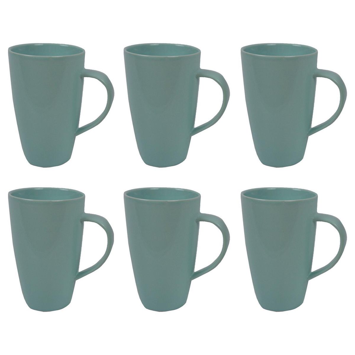 DECO EXPRESS - Set 6 mugs 700 cc turquesa