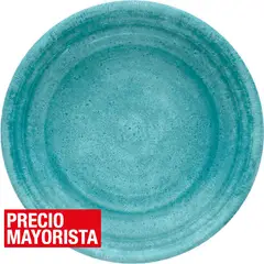 JUST HOME COLLECTION - Plato melamina turquesa 21,6 cm Medallión