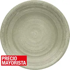 JUST HOME COLLECTION - Plato melamina taupe 21,6 cm Medallión