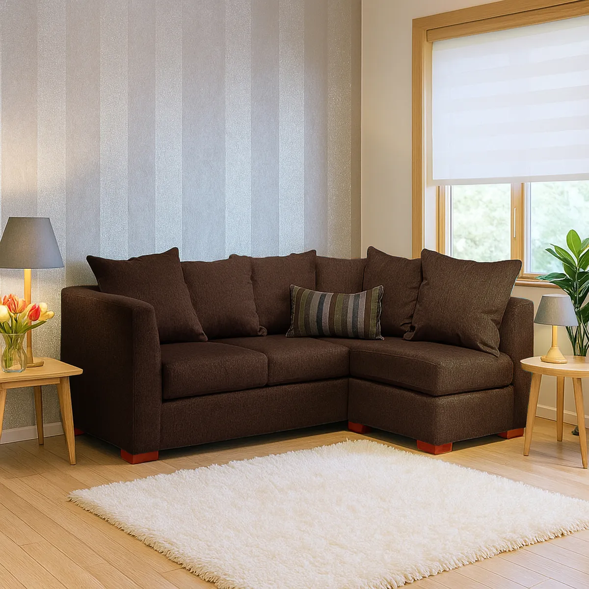 DKORA - Sofá seccional randall 137x180x67 cm