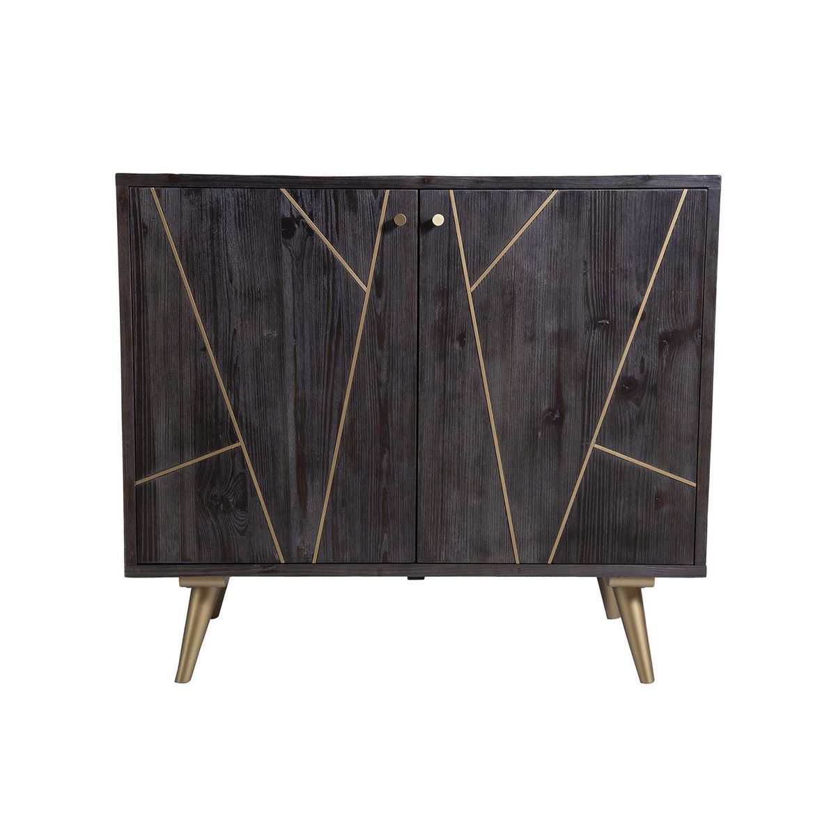 MEYA MUEBLES - Buffet Peque Negro 102x50x90 cm