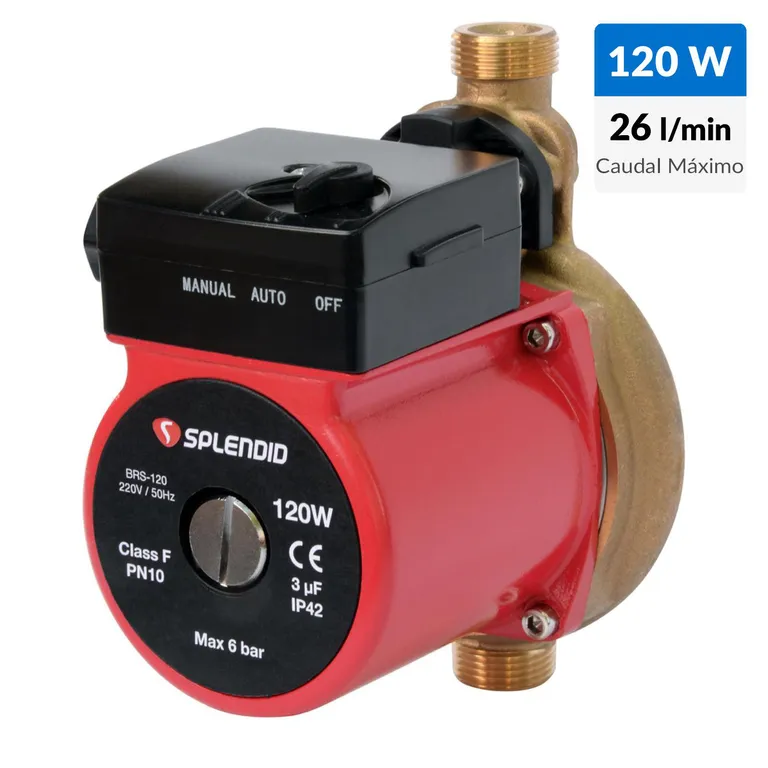 Bomba De Agua O Presurizadora Brs-120w 3/4" 26 l/min