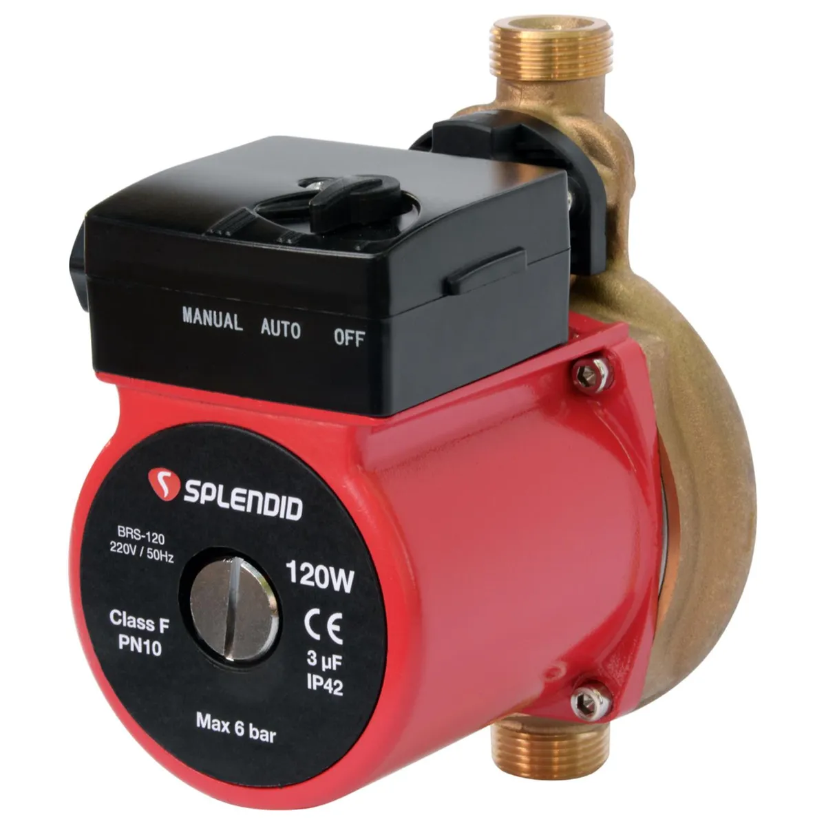 SPLENDID - Bomba De Agua O Presurizadora Brs-120w 3/4" 26 l/min