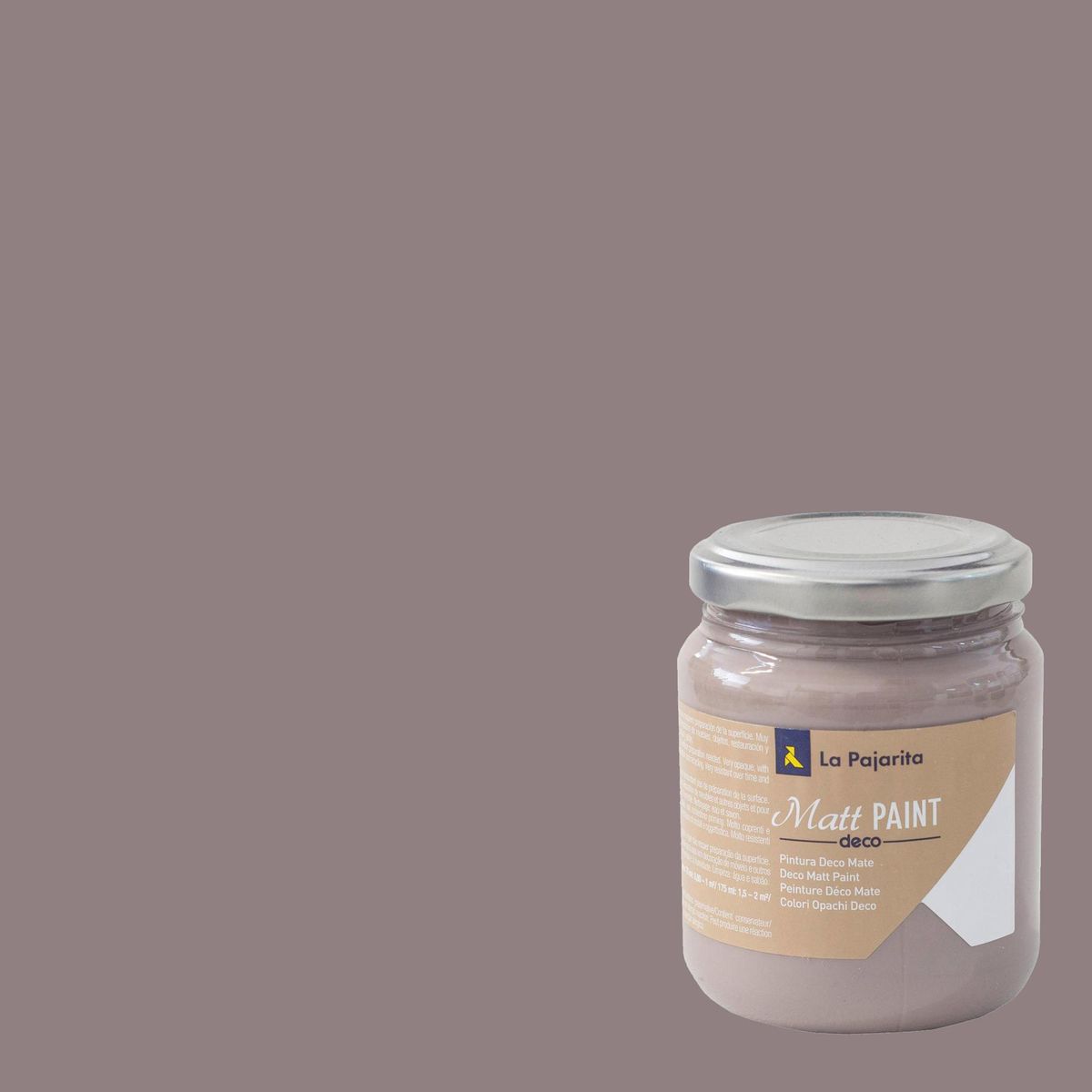 LA PAJARITA - Pintura Acrílica Deco Mate Café Roasted Brown 0.175 l