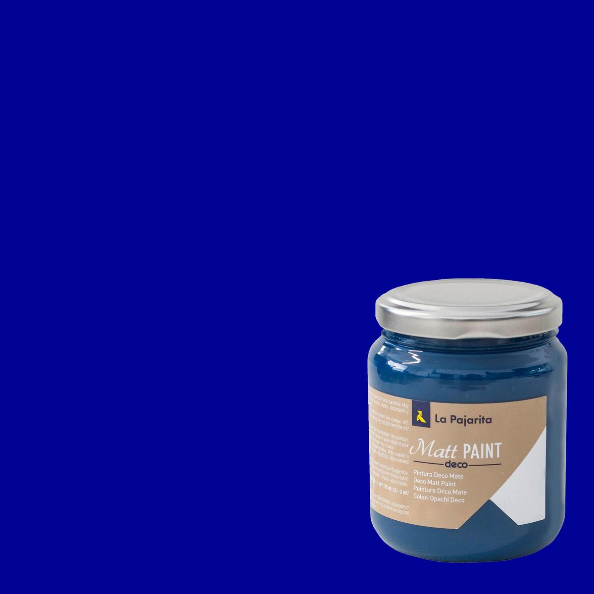 LA PAJARITA - Pintura Acrílica Deco Mate Azul Deep Blue 0.175 l
