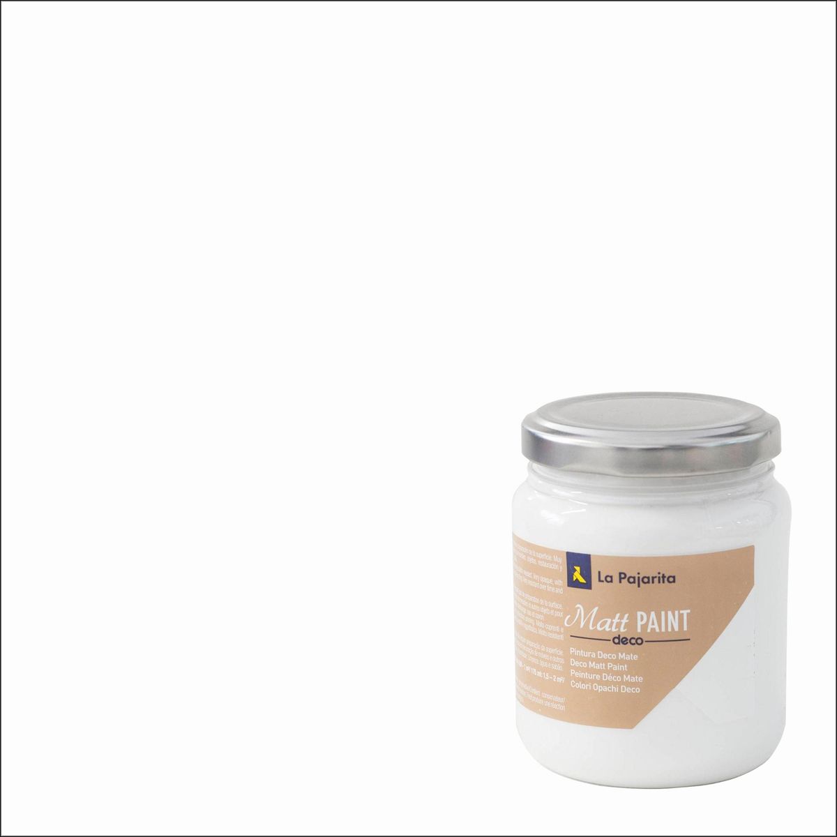 LA PAJARITA - Pintura Acrílica Deco Mate Blanco Fresh Light 0.175 l