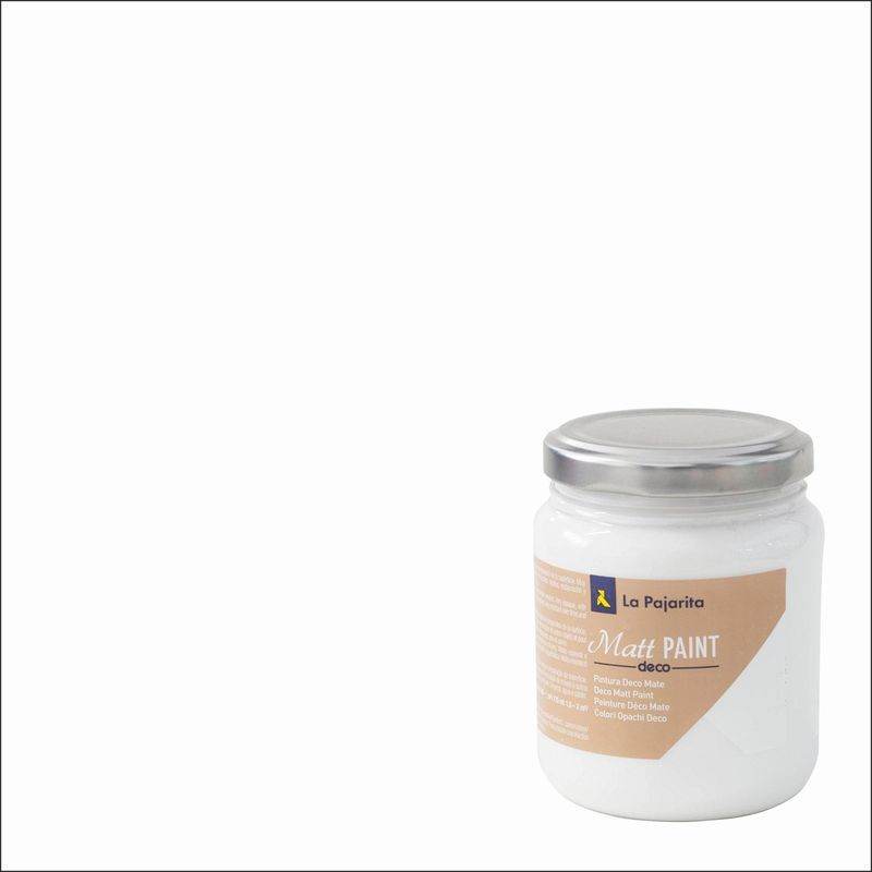LA PAJARITA - Pintura Acrílica Deco Mate Blanco Fresh Light 175 ml