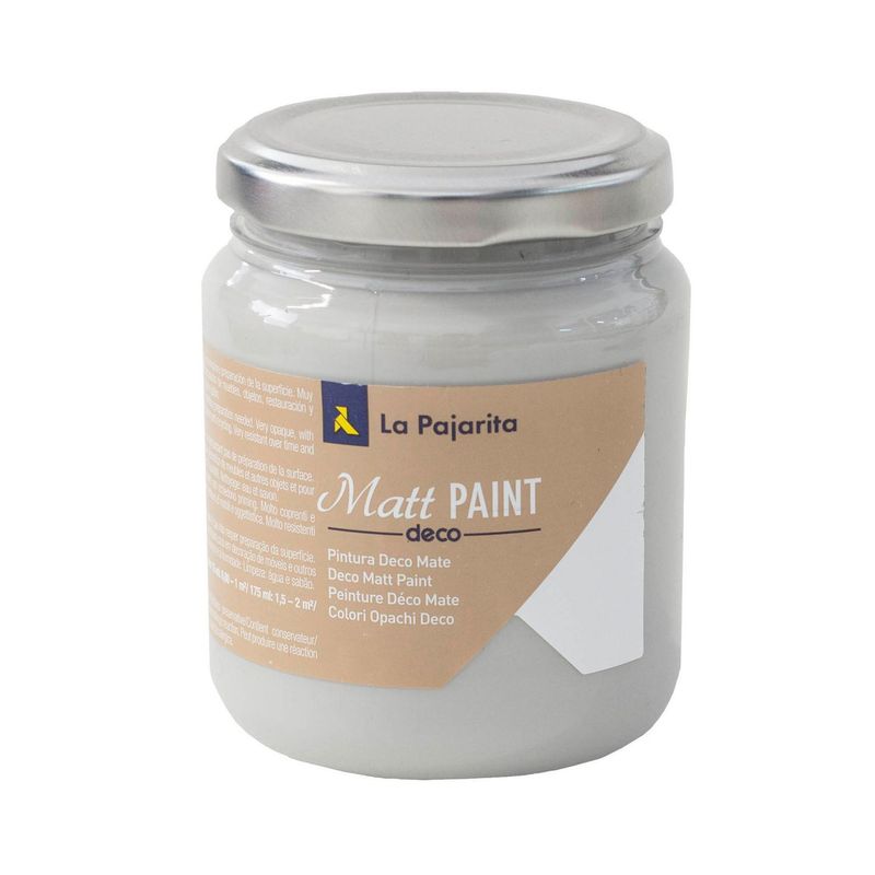 LA PAJARITA - Pintura Acrílica Deco Mate Gris French Grey 175 ml