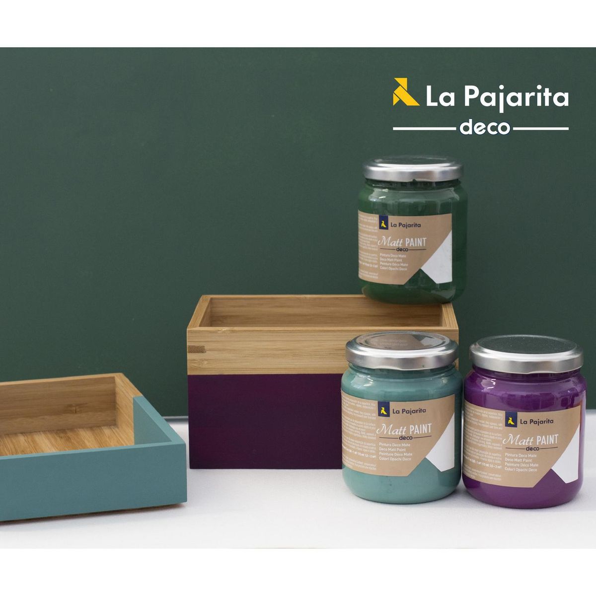 LA PAJARITA - Pintura Acrílica Deco Mate Gris Smoky 0.175 l