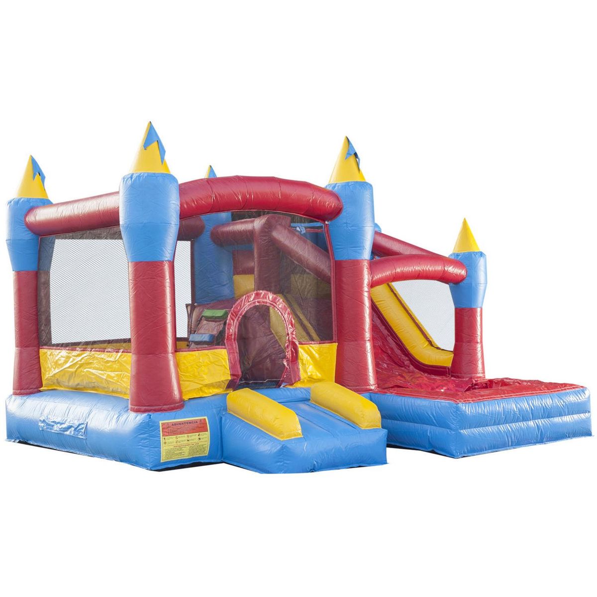 HOBBY MARKET - Castillo Inflable 4.26x2.4x396 cm Amarillo/azul/rojo