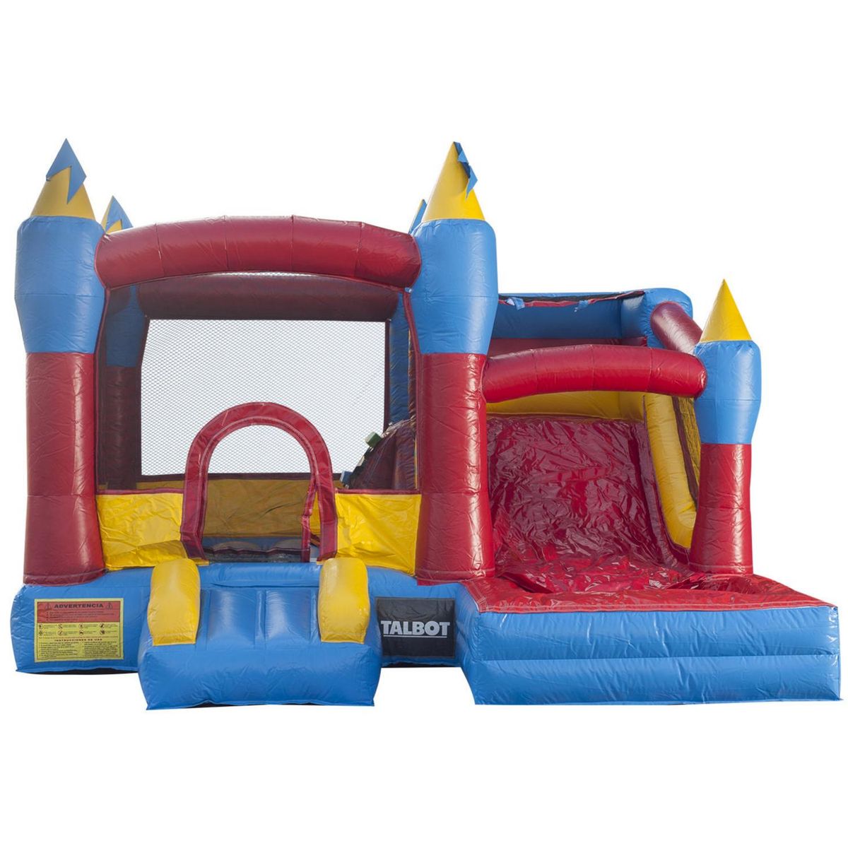 HOBBY MARKET - Castillo Inflable 4.26x2.4x396 cm Amarillo/azul/rojo