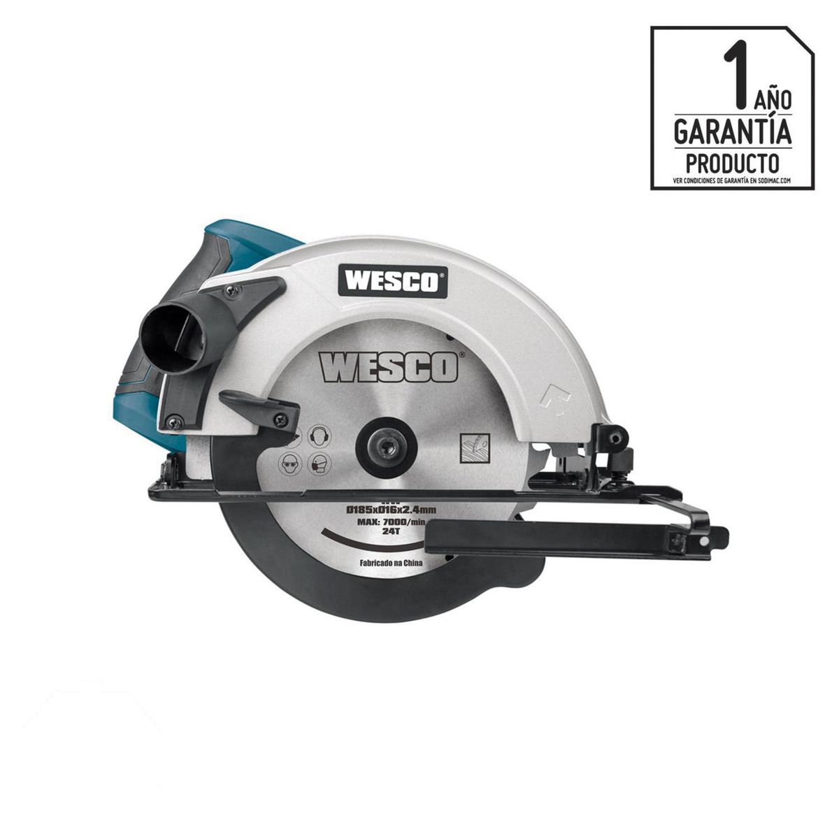 WESCO - Sierra circular eléctrica 7 1/4" 1500W