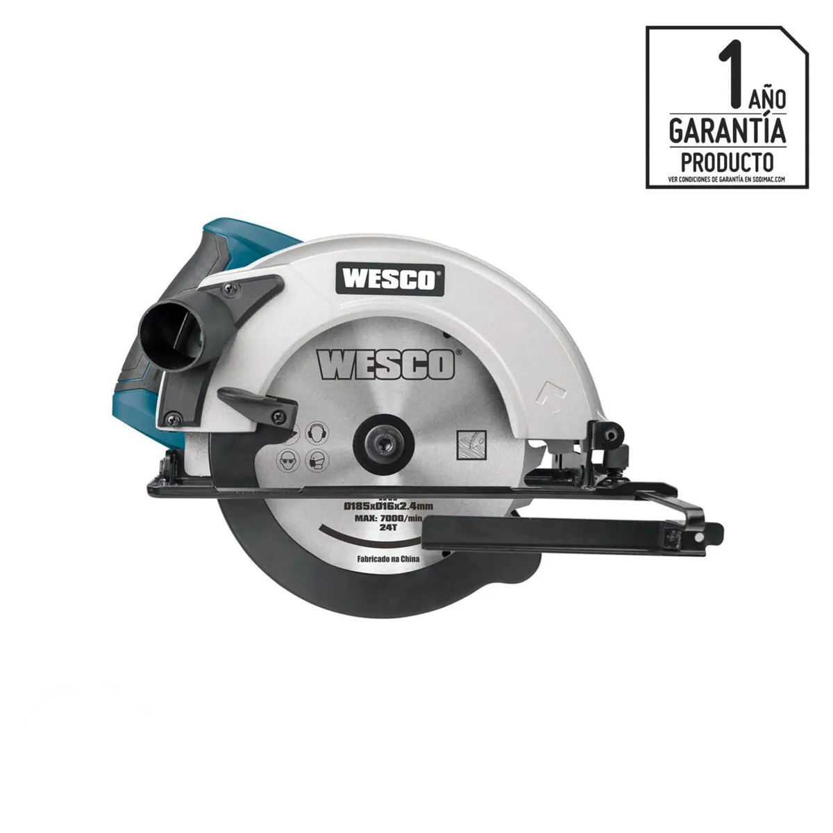 WESCO - Sierra circular eléctrica 7 1/4" 1500W